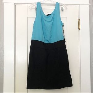 Women’s black and turquoise dress. Large